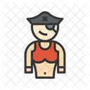 Female Pirate  Icon