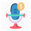 Female podcaster  Icon