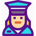 Female Police  Icon