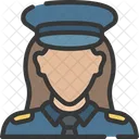 여성 경찰관  아이콘