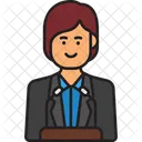 Female Politician Politician Speak アイコン