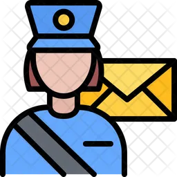 Female Postman  Icon