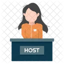 Female presenter  Icon