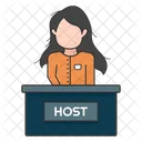 Female presenter  Icon
