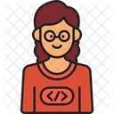 Female Programmer Female Developer Programmer Icon