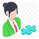 Female Developer Artist Icon