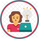 Female Programmer  Icon