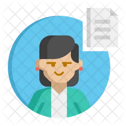 Female Project Manager  Icon
