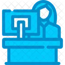 Receptionist Hotel Staff Icon