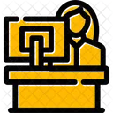Receptionist Hotel Staff Icon