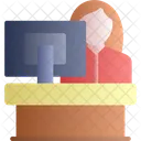 Receptionist Hotel Staff Icon