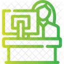 Receptionist Hotel Staff Icon