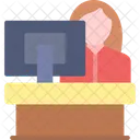 Receptionist Hotel Staff Icon