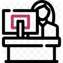 Receptionist Hotel Staff Icon