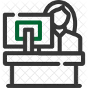 Receptionist Hotel Staff Icon
