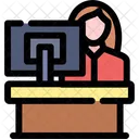 Receptionist Hotel Staff Icon