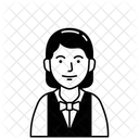 Female Receptionist  Icon