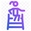 Badminton Referee Tennis Referee High Chain Icon