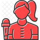 Female Reporter  Symbol