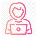 Female Reporter Person Profession Icon