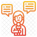 Female Reporter  Icon