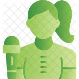 Female Reporter  Icon