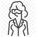Female researcher  Icon