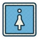 Female restroom sign  Icon