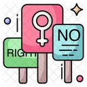 Women Rights Female Rights Female Rights Board Symbol