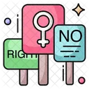 Female Rights Protest  Icon