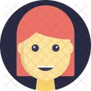 Female Robot Human Icon