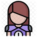 Female Rugby Player  Icon