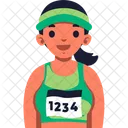Athlete Jogging Competition Icon