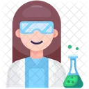 Female Scientist Lab Laboratory Icon