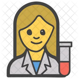 Female Scientist Emoji Icon