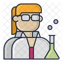 Female Scientist Woman Sciemtist Scientist Icon
