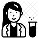 Female Scientist Researcher Profession Icon