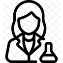 Female scientist  Icon