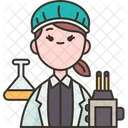 Female Scientist  Icon