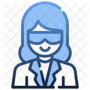 Female Scientist  Icon