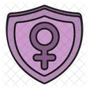 Female Shield  Icon