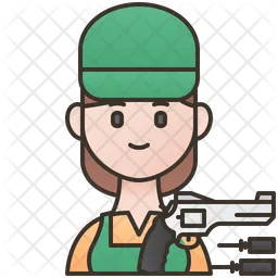 Female Shooter  Icon