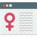 Female Sign Gender Sign Web Icon