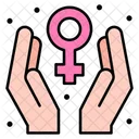 Female Sign Care Hands Icon