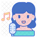 Female Singer Singer Sing Icon