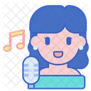 Female Singer Singer Sing Icône