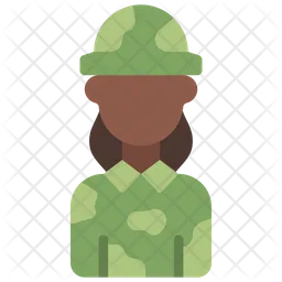 Female Soldier  Icon