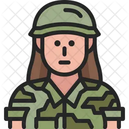 Female soldier  Icon