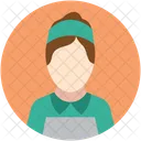 Female Staff Worker Icon