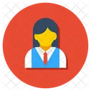 Female Student Professor Pupil Icon